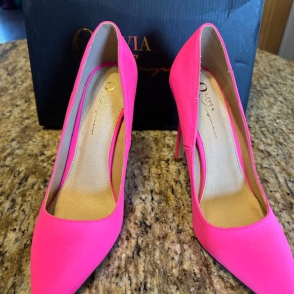 Neon Pink Stiletto Heels  4003  NWT Boutique - Picture 8 of 9